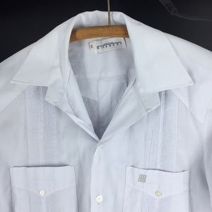 Givenchy Monsieur White Button Up Shirt Guayabera